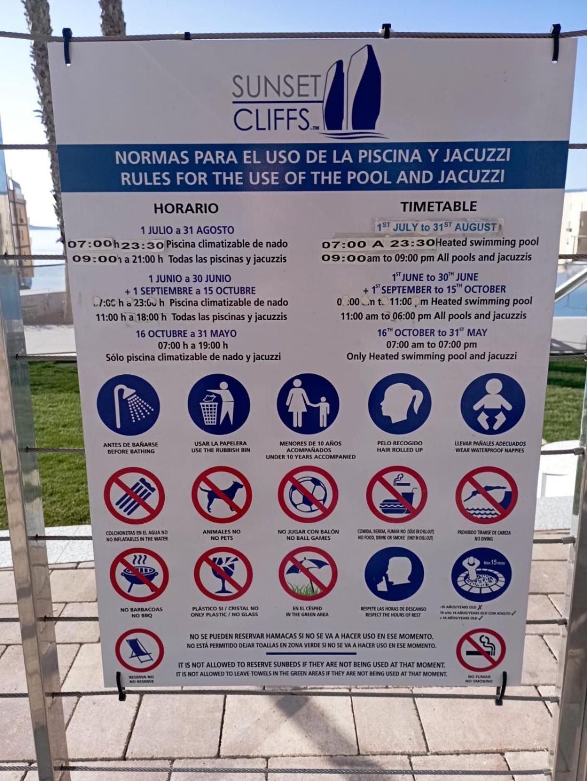 Sunset Cliffs Sea View Apartments 베니돔 외부 사진